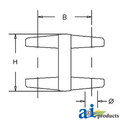 A & I Products Double Pivot Yoke 6.5" x2.5" x2.5" A-D109140